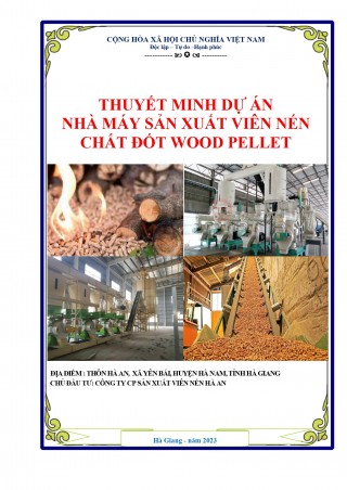 Dự án đầu tư nhà máy sản xuất viên nén gỗ làm chất đốt